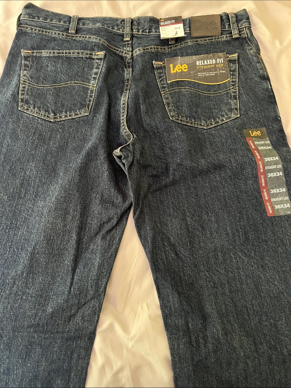 Lee Relaxed Fit Straight Leg Jeans - Indigo Blue